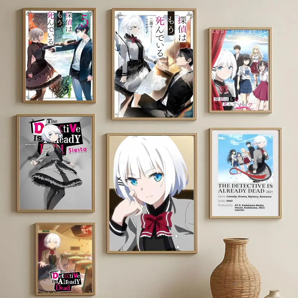 anime The Detective Is Already Dead Poster Versatile HD Waterproof Wall Art Self-Adhesive Decor for Any Space Ideal Gift