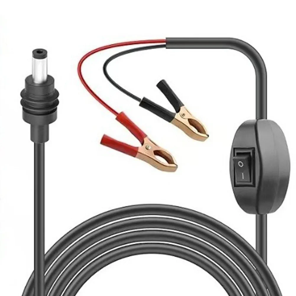 DC Power Cord for Starlink Supporting 12V through 48V Input Voltage with For Alligator Clips and Switch Function