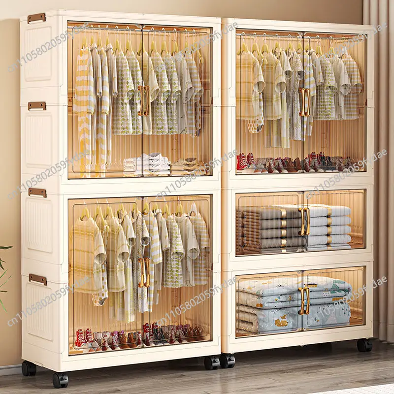 

Складной шкаф, вместительный складной органайзер для хранения, мобильный органайзер для одежды с легкой сборкой, для одеял/игрушек