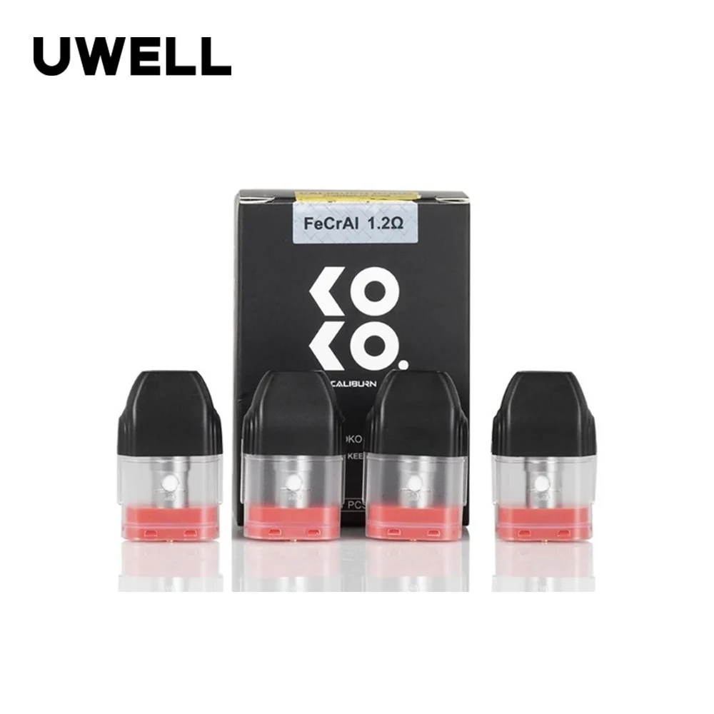 

4PCS/Pack Original Uwell Caliburn KOKO Pod Cartridge 2ml 1.2ohm For Caliburn/Caliburn KOKO Pod System Kit Vape Accessory