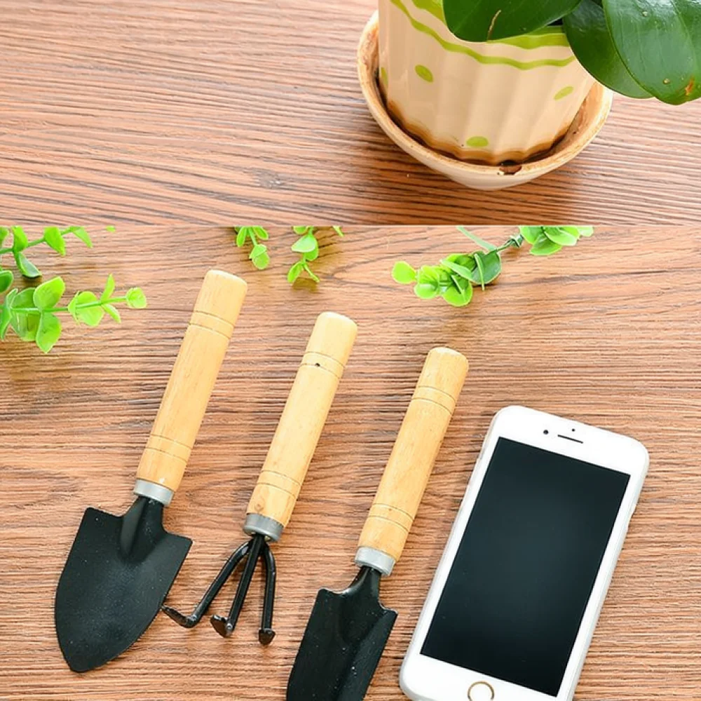 Gardening Hand Tool Kit Small Shovel Rake Spade For Indoor Potted Plants Bonsai Care Home Garden Soil Turning Planting Gear