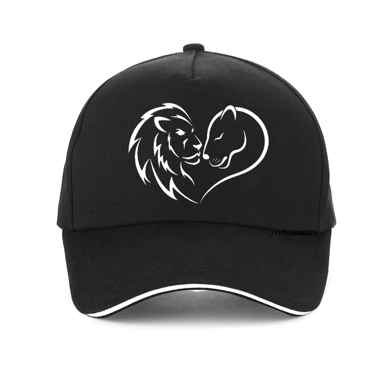 

Lion Love Pattern Printing Baseball Cap for Women Men Hot Selling Couple summer Adjustable snapback hats gorro