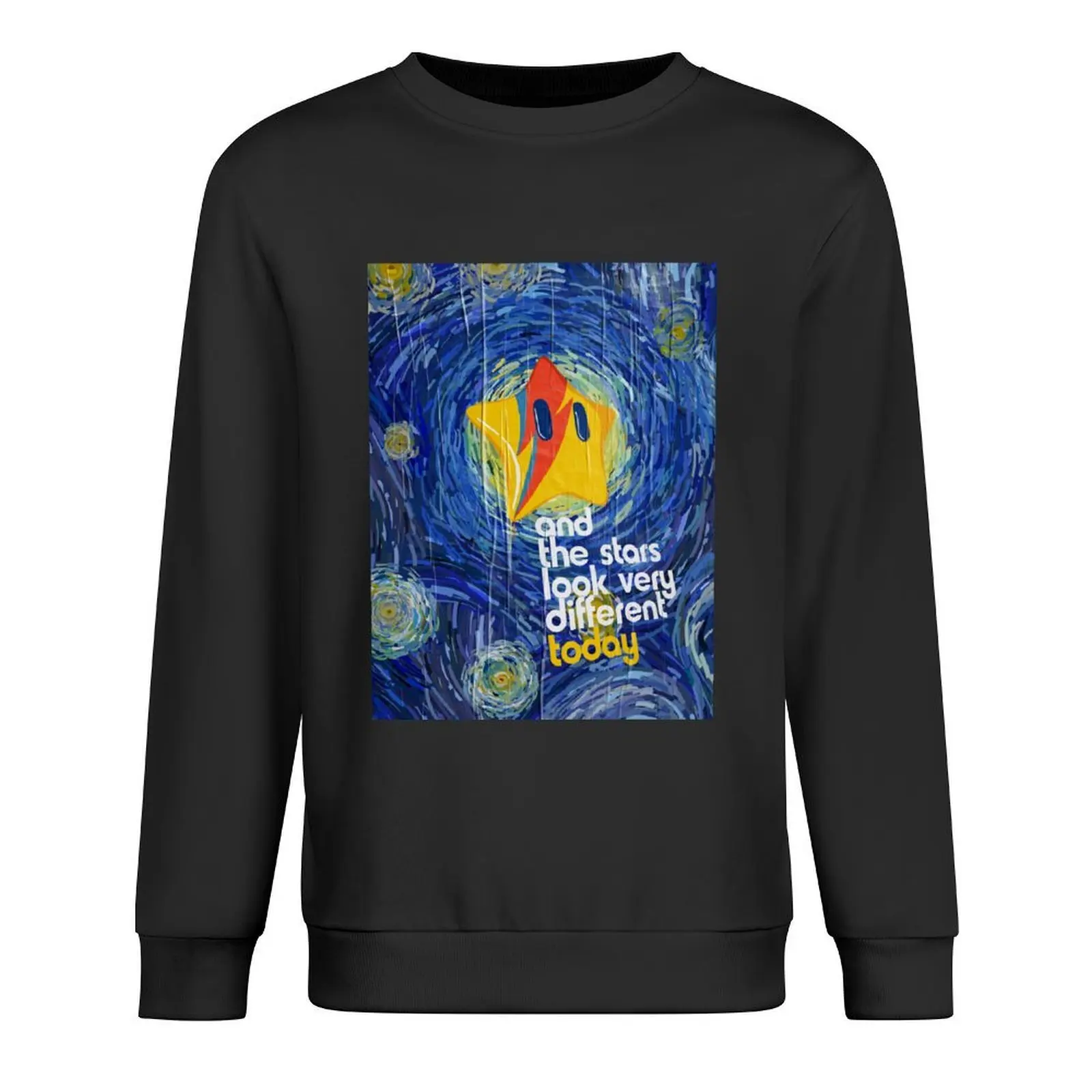 

Night Stars Pullover korean style clothes tracksuit men graphic t shirts men japanese style sweatshirt for men