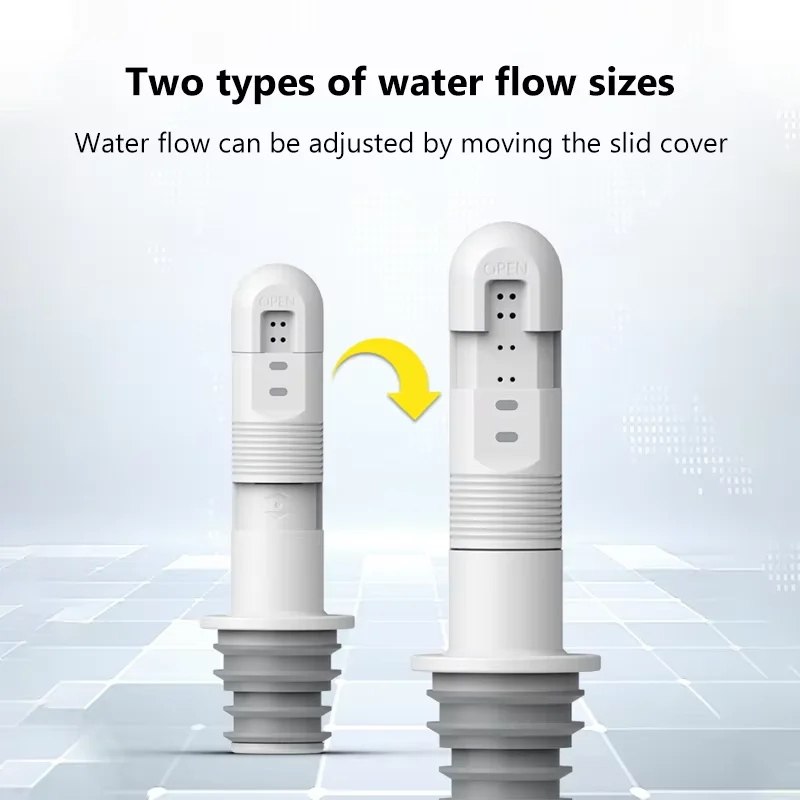 WOWER 2Pcs Portable Finger Bidets for Personal Cleaning Hygiene Care 8 Holes Control Water Volume Travel Shattaf Sprayer