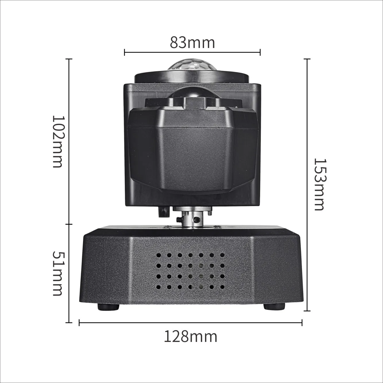 50W Mini RGBW LED Beam Moving Head Light with Magic Ball Remote Control R+G Laser DJ Disco Party Lights For Birthday Wedding Bar