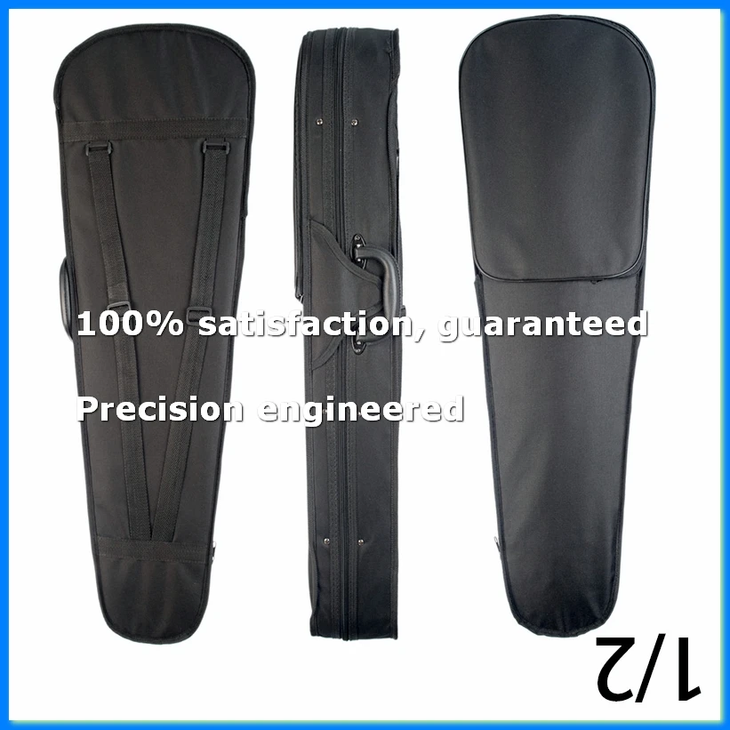 

Violin Case 1/2 Size Professional Triangular Shape Violin Hard Case -Silver Inside Violin Parts New-A23R