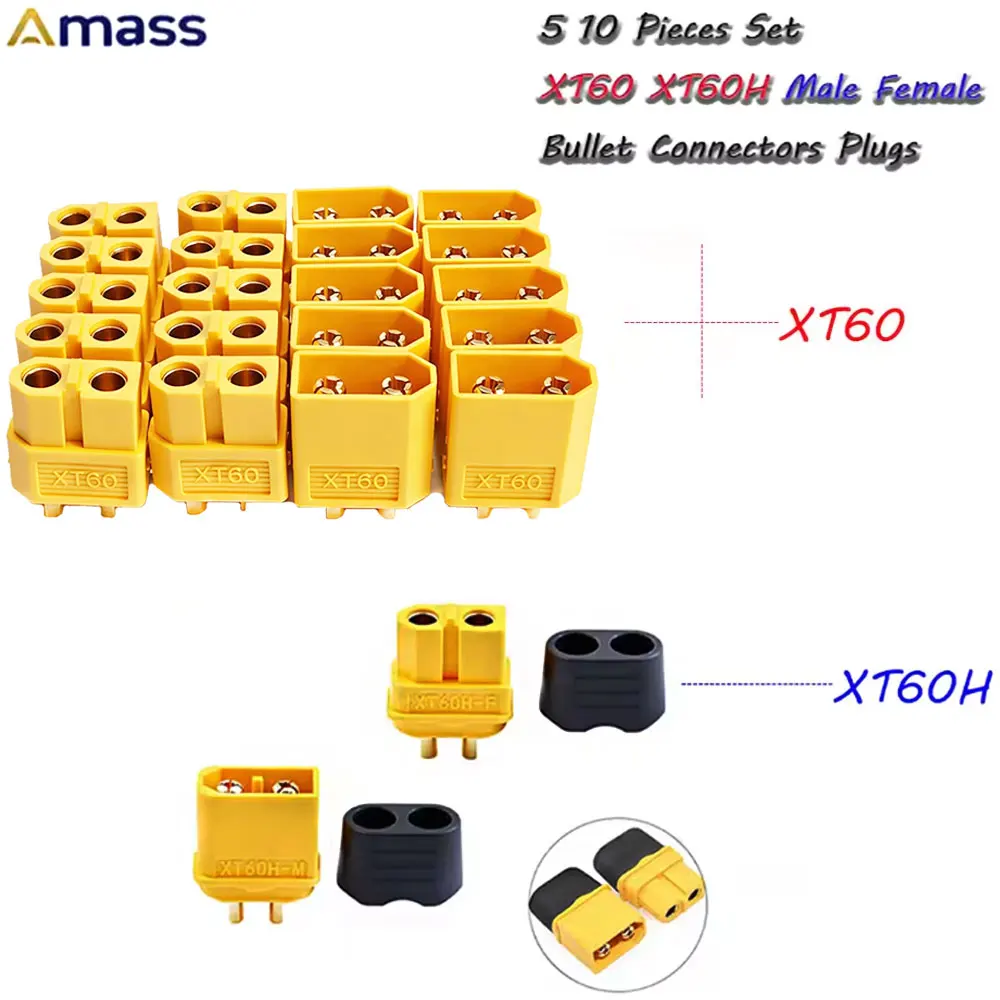 5/10Pairs 10/20PCS XT60 Connector XT60 Male Female Bullet Connectors Power Plugs for RC Lipo Battery Motor XT60 Drone Connectors