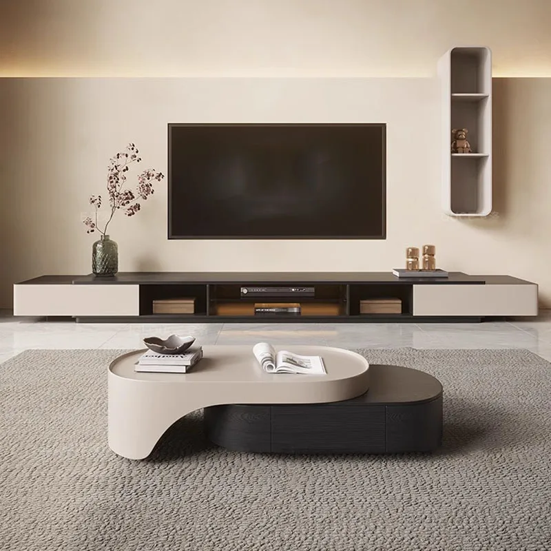 

Nordic Retro Tv Stand Living Room Mobile Cabinet Floor Console Entertainment Center Drawer Storage Meuble Salon Home Furniture