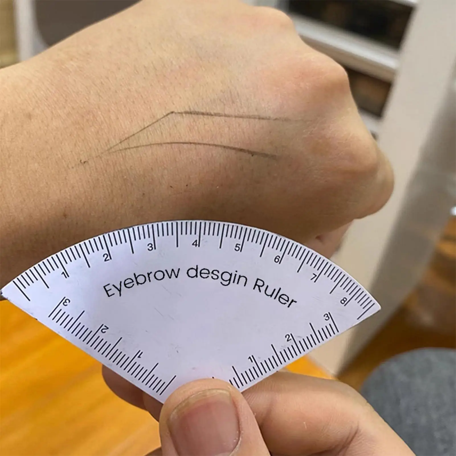 Règle à sourcils, outil de mesure, maquillage réutilisable, conception de sourcils, façonneur de positionnement pour voyage d'affaires, voyage à domicile