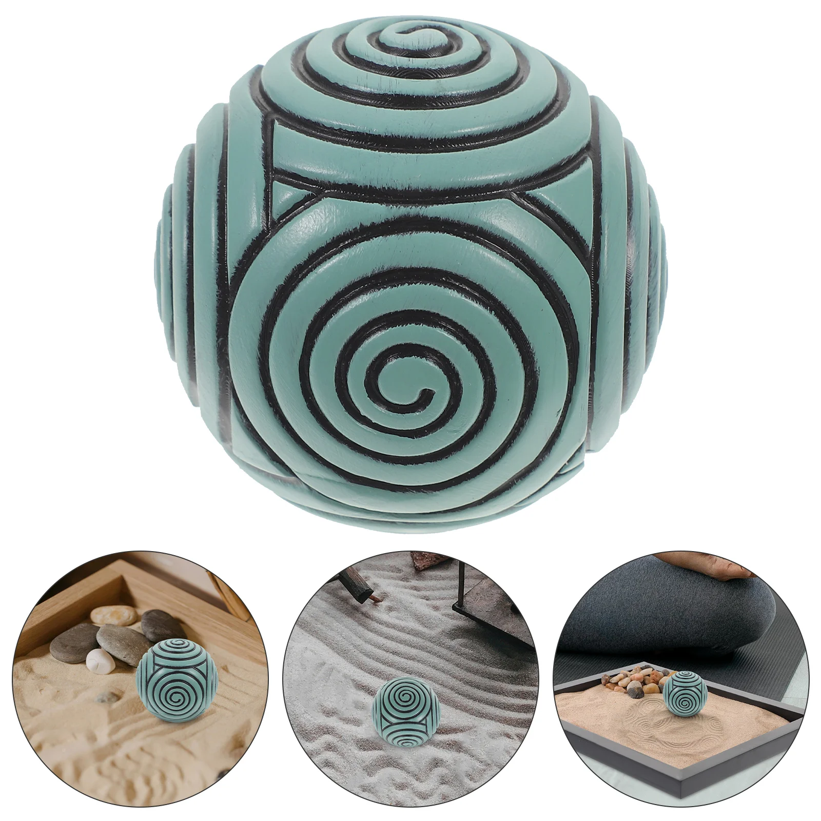 Timbro sfera ornamenti timbro sfera sabbia Yoga Maracas palle tavolo resina Sandbox