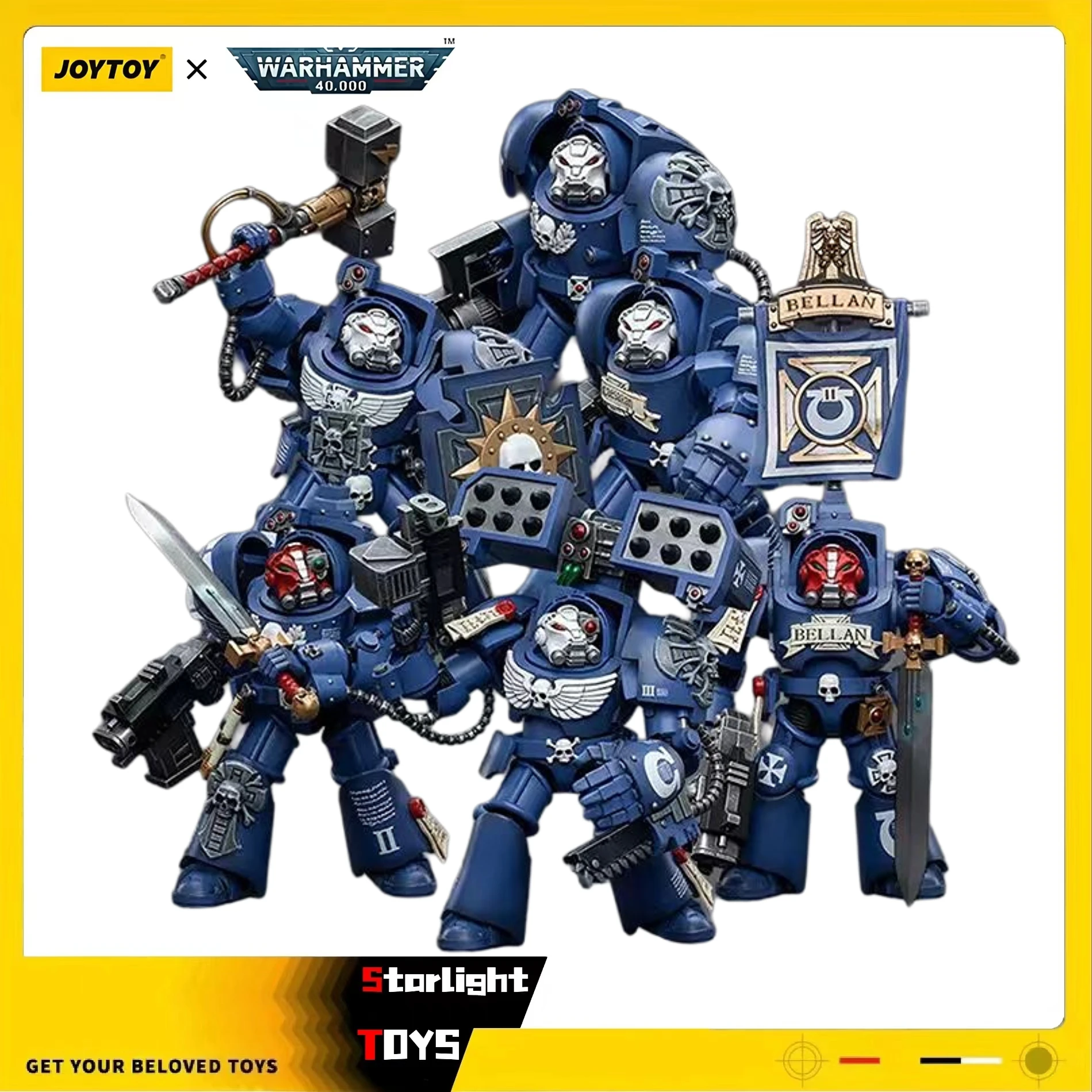 

JOYTOY 1/18 Action Figure Warhammer 40K Ultramarines Terminators 6pcs Model Toy Gifts