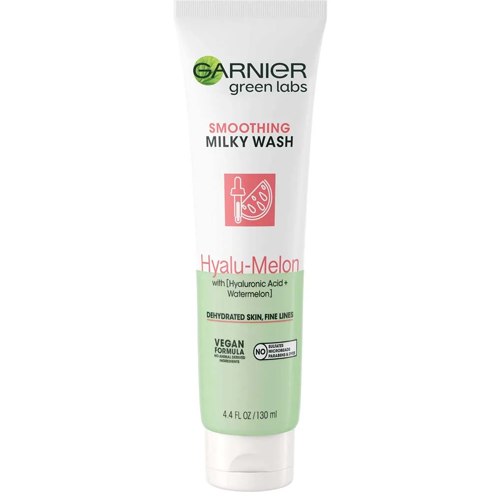 Garnier Smoothing Milky Wash Hyalu Melon 4.4oz