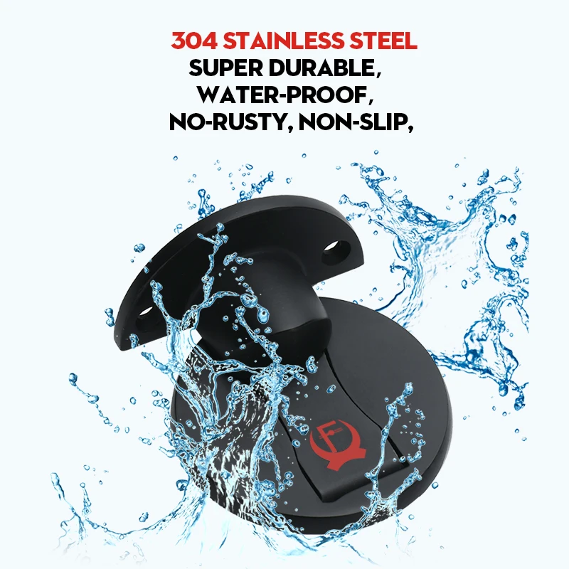 KAK 磁気ドアストップ 304 ステンレス鋼ドアストッパー隠しドアホルダーキャッチフロアネイルフリードアストッパー家具ハードウェア