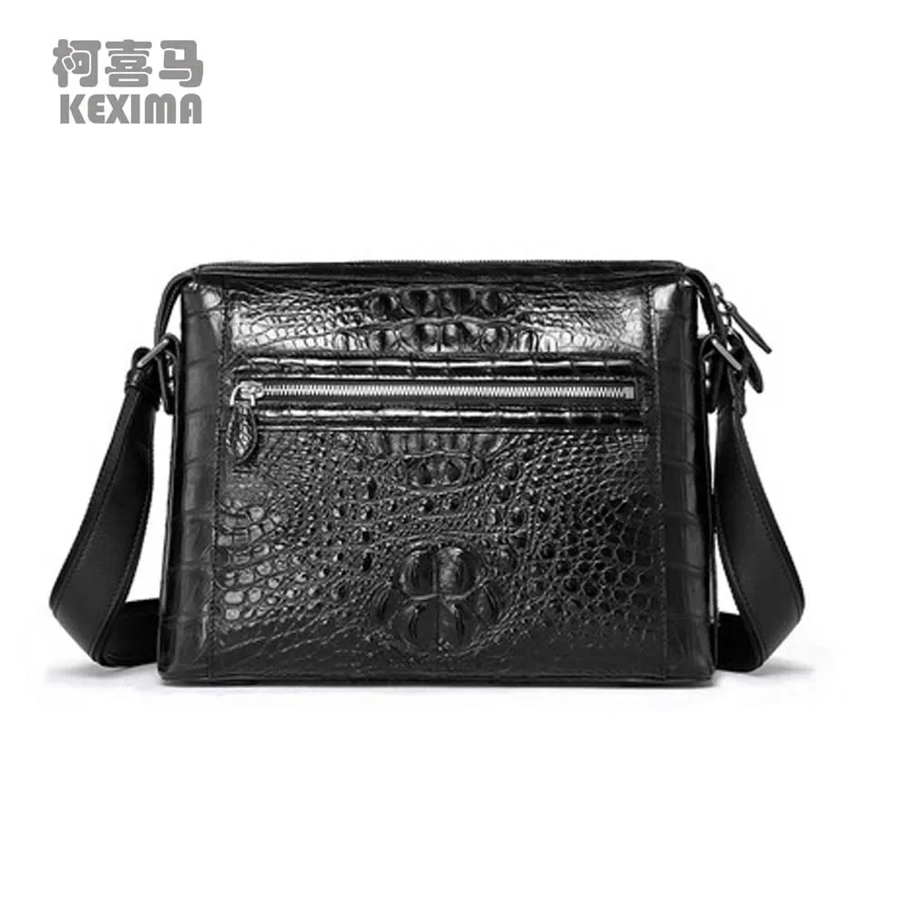 pugete Thailand  crocodile bag male  Single shoulder bag  import male  business  leisure