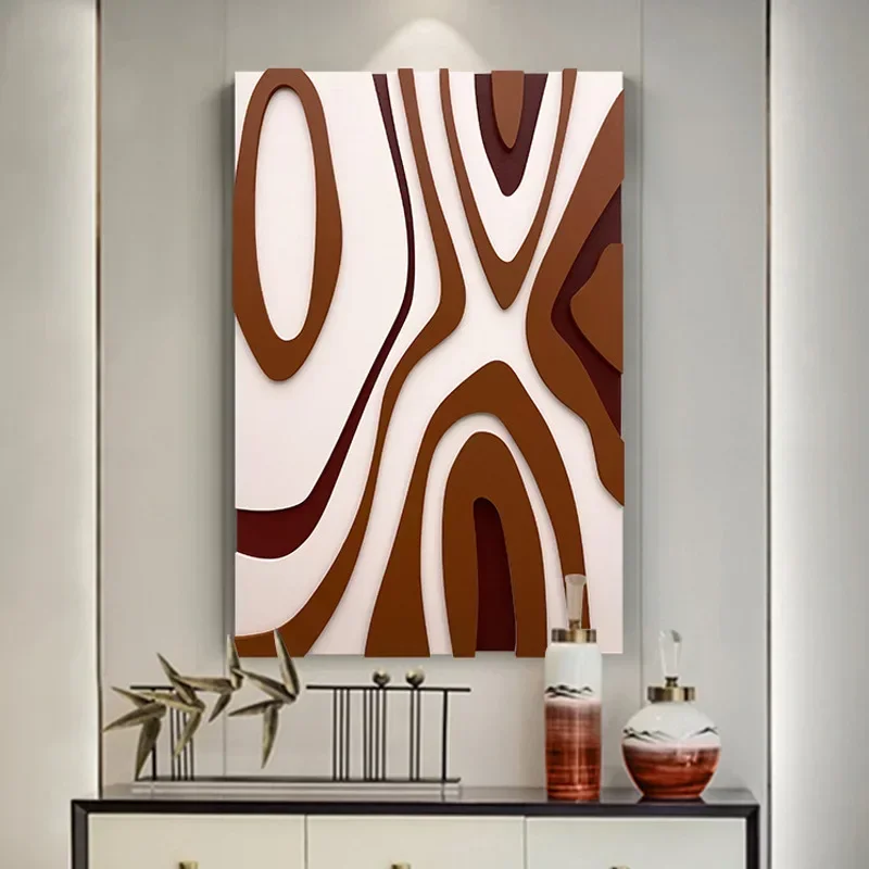 Home Decor Abstract Wood Carving Artwork 3D Relife Painting And Wall Art Large Handmade Luxury Decor