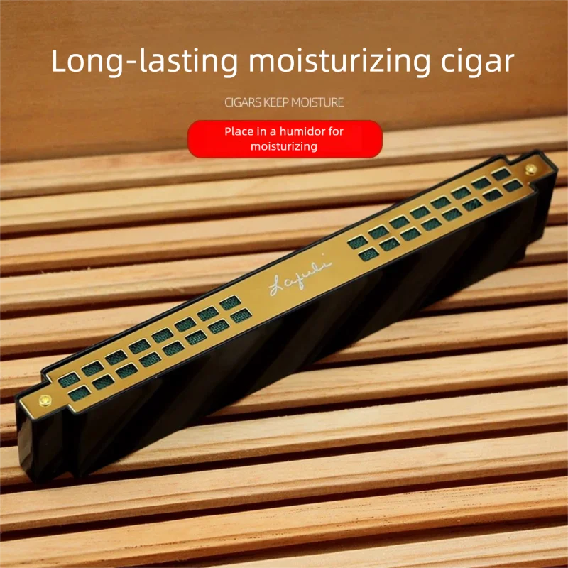 

Black Gold Plastic Cigar Humidifier Moisture Regulator for Tobacco Leaf Cigar Wetting Device Smoke Leaf Humidifier