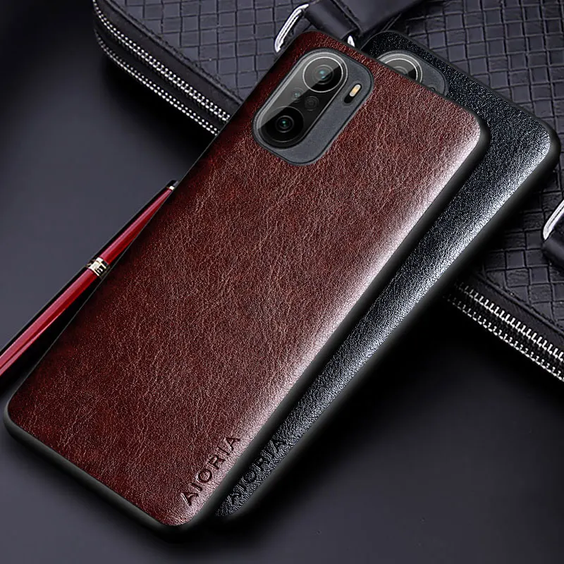 Luxury PU leather Case for Xiaomi Poco F3 coque with Business solid color Design phone cover for xiaomi poco f3 case funda capa