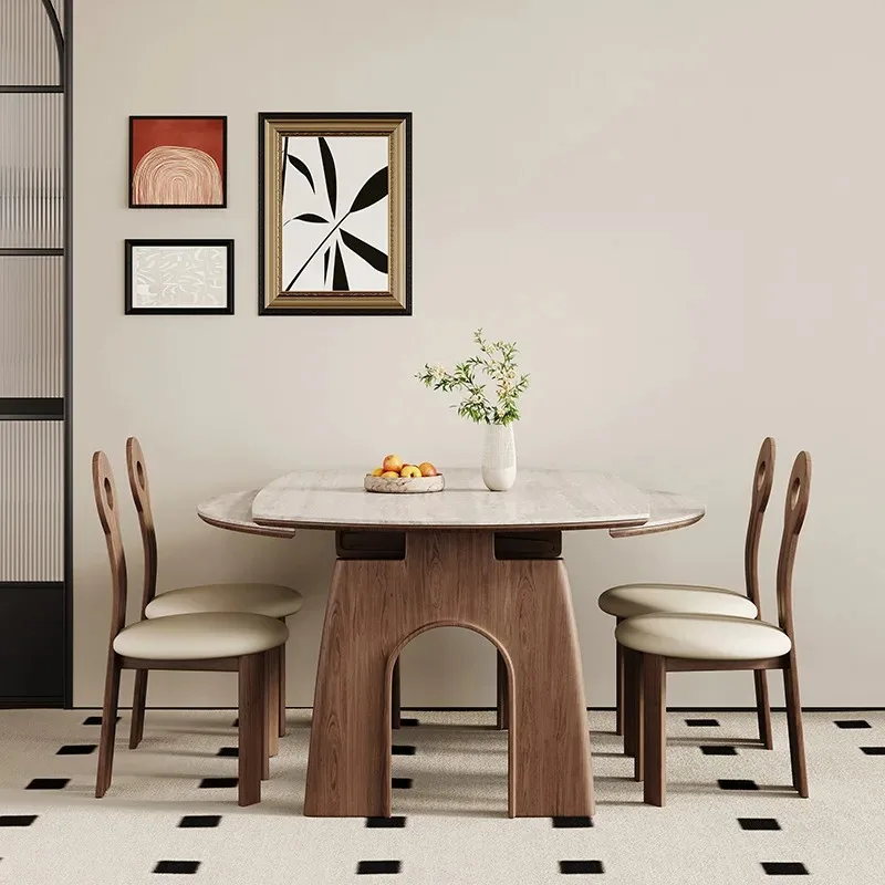 Wooden Workbench Dining Tables Minimalist Modern Vintage rectangular Dining Tables New Style Home Furniture Mesa Comedor Ls50cz