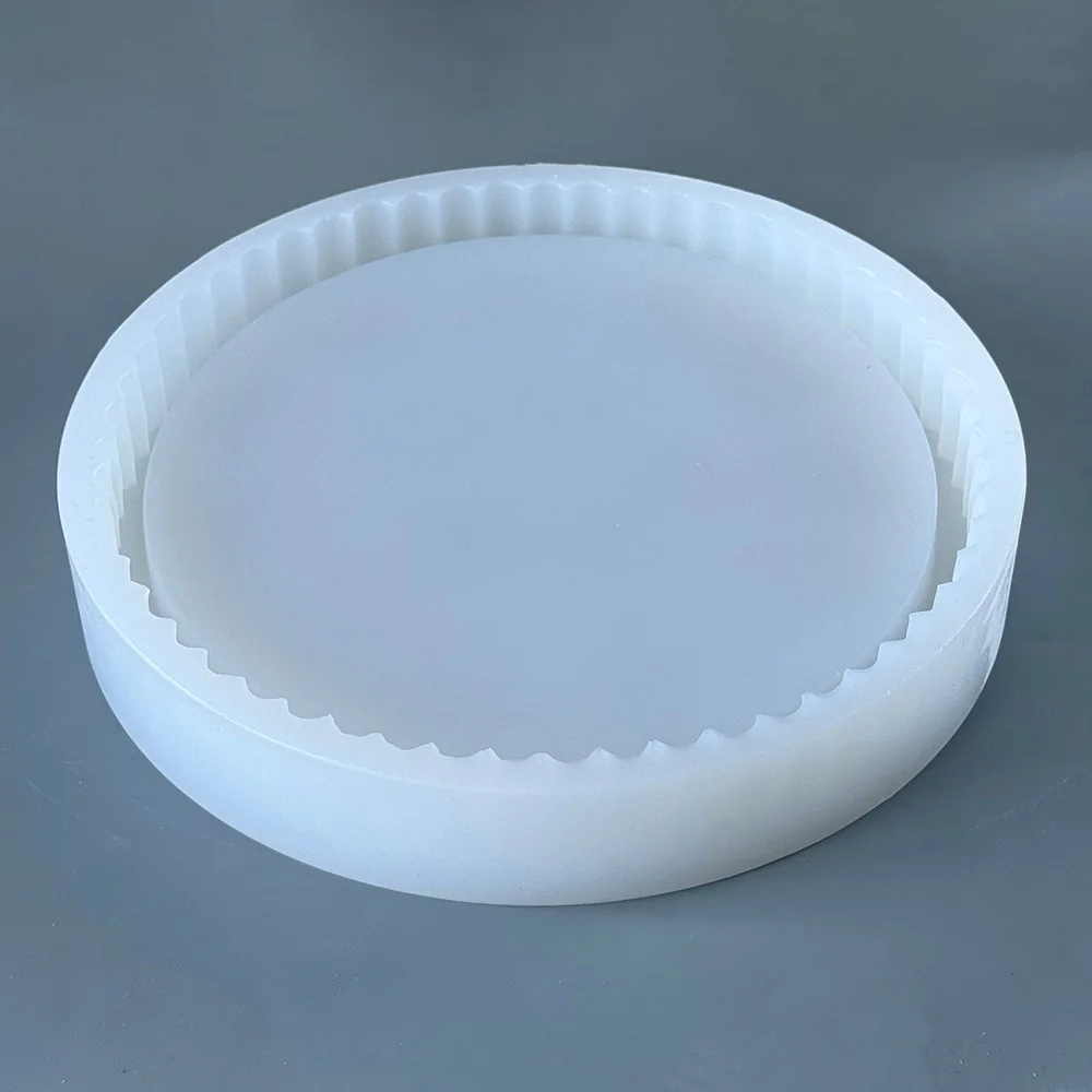 

Silicone Mold For Cement Round decorative tray，Living Room-shaped Coffee Table, Home Decoration DIY molds
