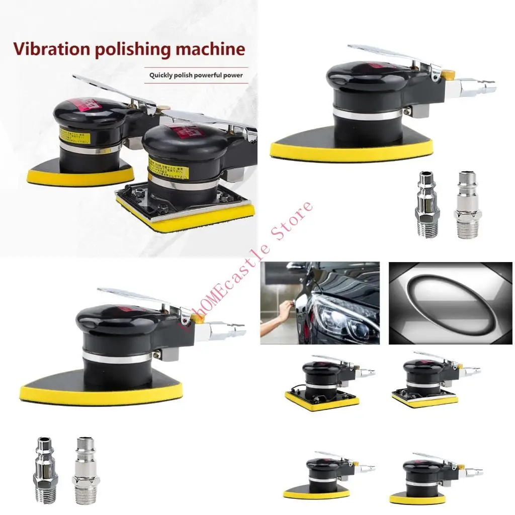 63HF Pneumatic Air Sander Polisher Tool Square Car Interior Polishing Machine