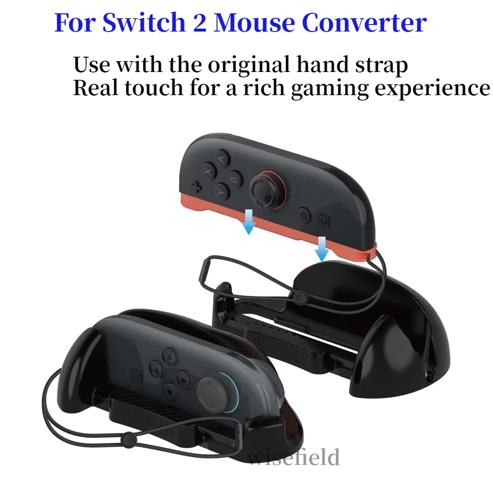 

New For Switch 2 Grip Base Mouse Converter, Grip Bracket Stand Holder for Joy-Con2 Ergonomic Gaming Controller Mice Handle Case