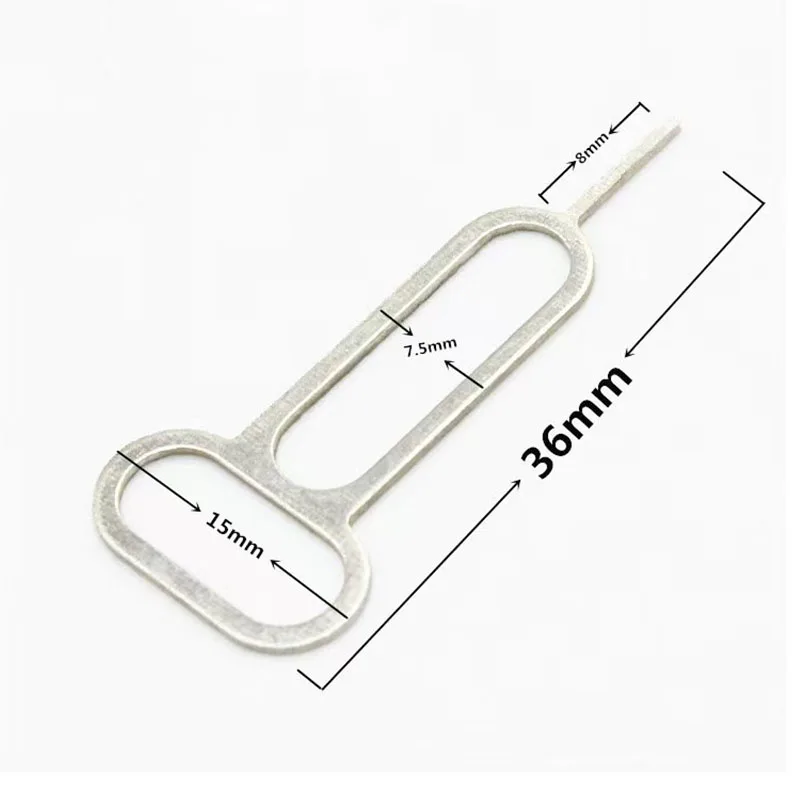 50 PCS Sim Card Tray Removal Eject Pin Key Tool Stainless Steel Needle Pin For Google For IPhone For Samsung