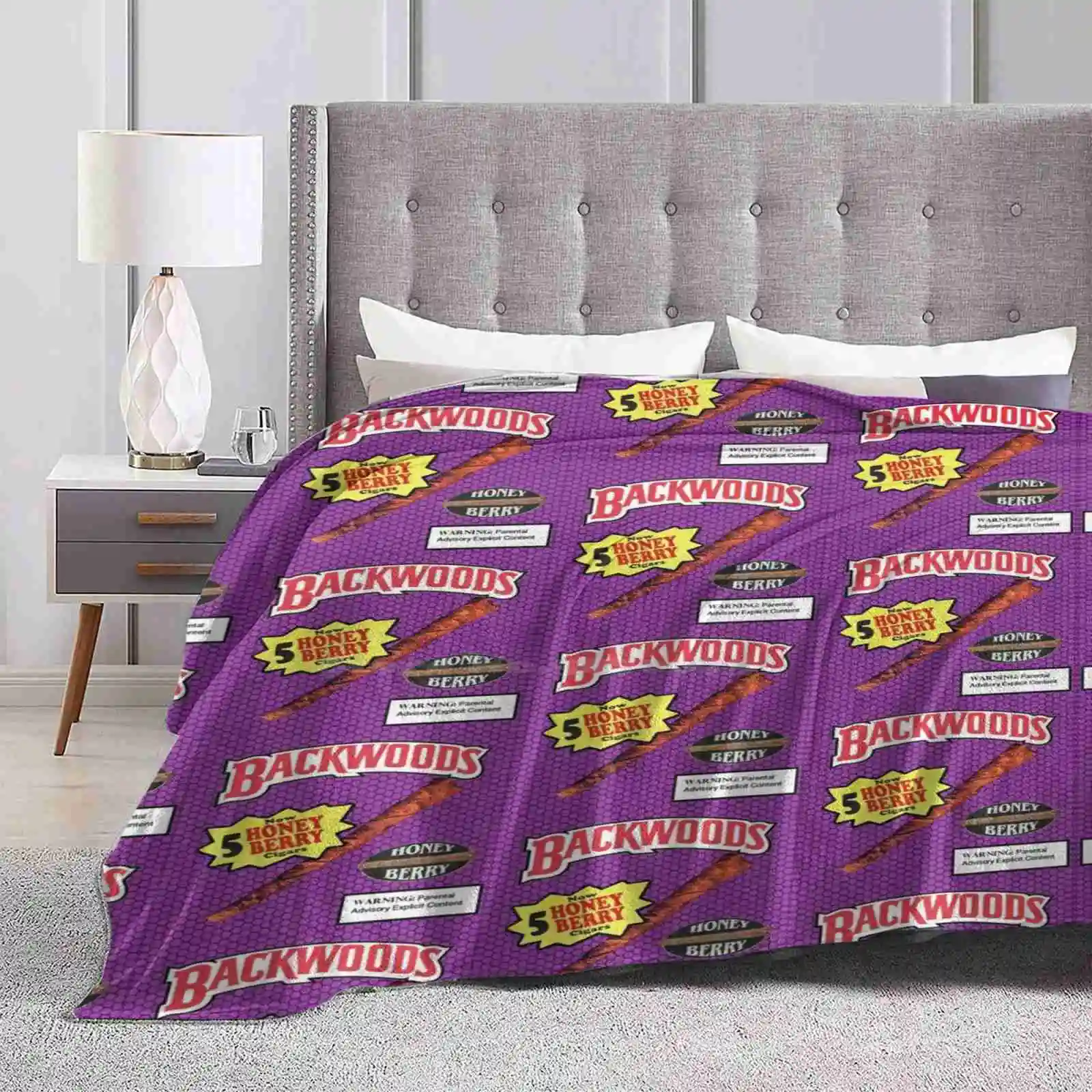 Backwoods Honey Berry Trend Style Funny Fashion Soft Throw Blanket Backwoods Swisher Sweets Swishersweets Blunts Weed Snoop