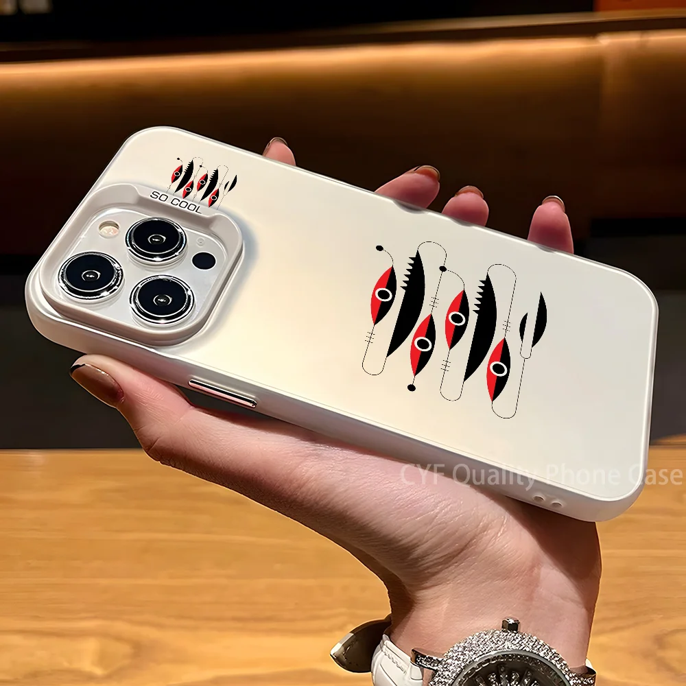 สตูดิโอ T-t-RuF สตูดิโอ Dislocation Art สไตล์เคสโทรศัพท์สําหรับ Apple 11 12 13 14 15 16Pro MAX PLUS ป้องกันชุบฝาครอบโทรศัพท์