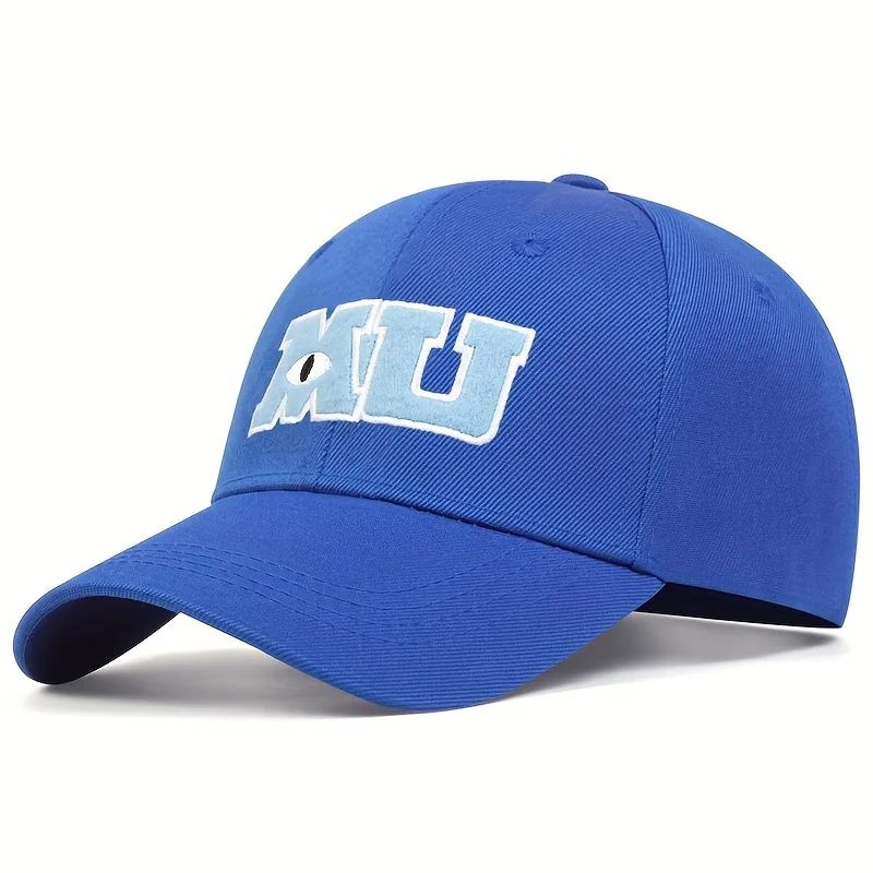 Baseball Cap Monsters University Monsters Inc Sullivan Bigeye School Badge MU Monocular Casual Cap