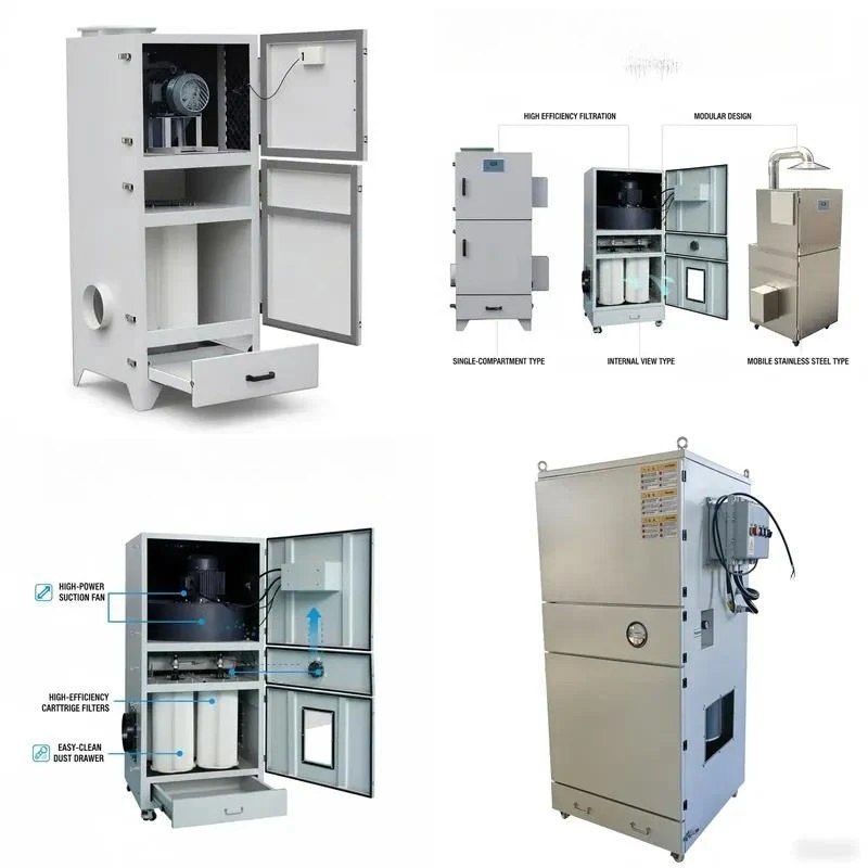 150kg Single Bag Smoke Purifier for Furniture Manufacturing Dust Collection System Industrial Air Filtration Equipment