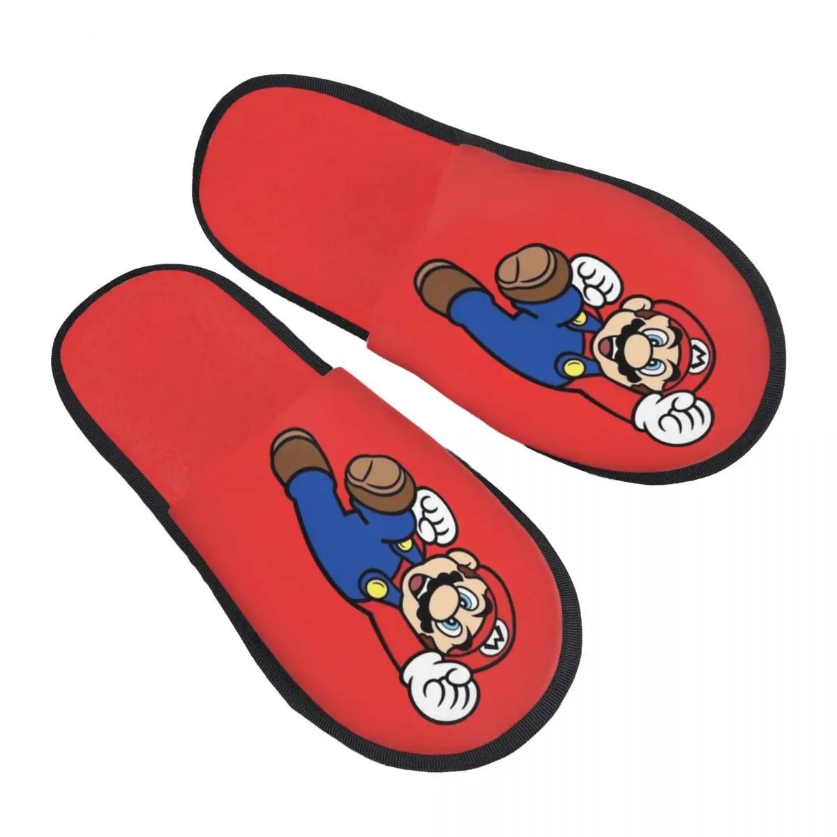 

Женские игровые домашние тапочки с принтом на заказ, мягкие теплые пушистые тапочки из пены с эффектом памяти, домашняя уличная обувь