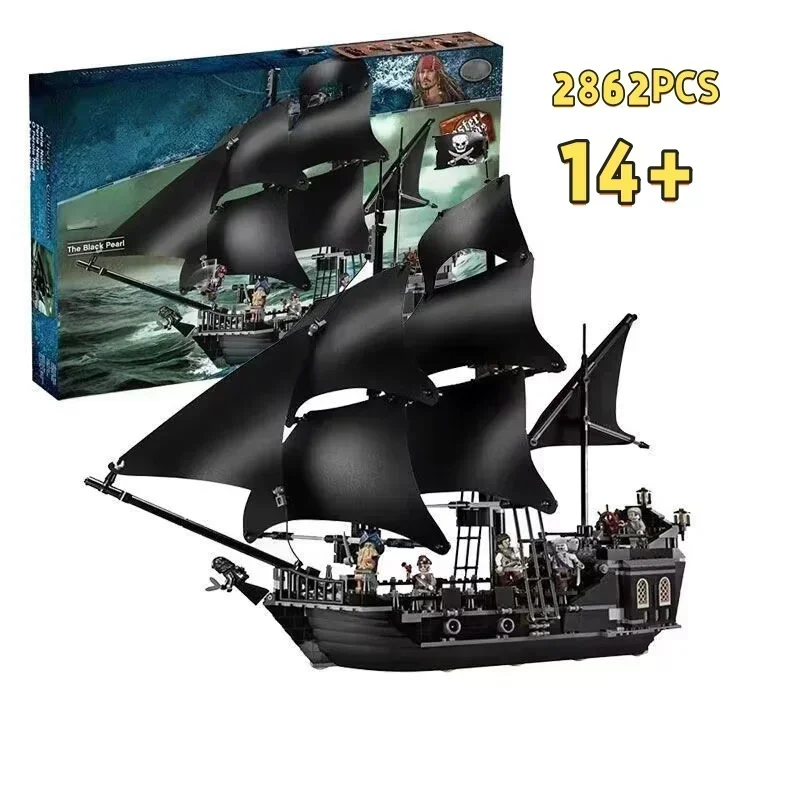 

2025 пиратский корабль Воробей, строительные блоки, 10365, сосуд, парусник, модель корабля, кирпичи, сборка игрушек для детей, подарки на день рождения