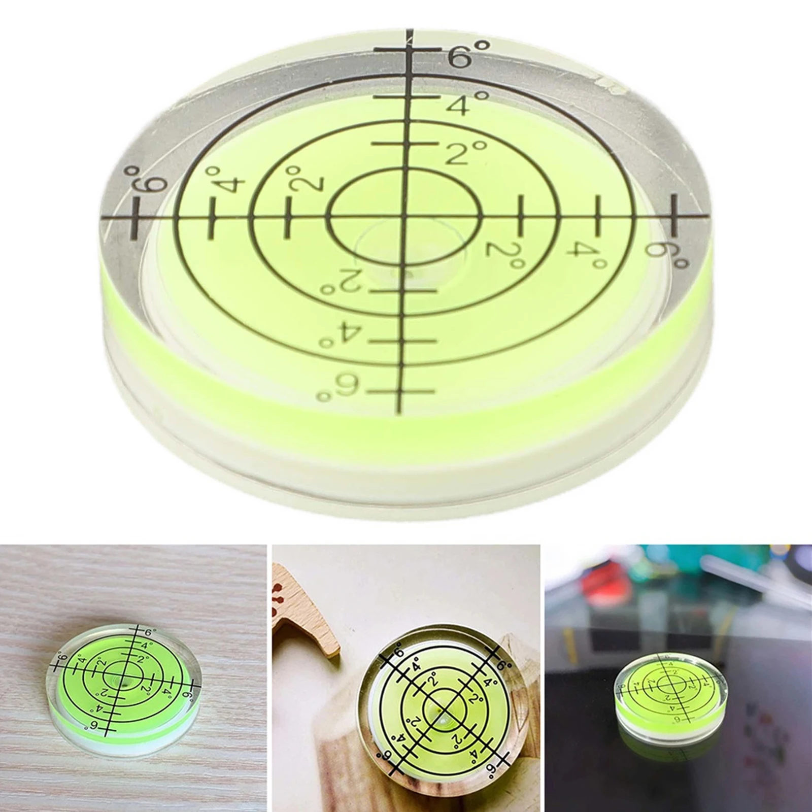 1pc Spiri Level Bubble 32mmX7mm Mini Round Leveller Boat Caravan Tile Horizontal Bubble Level Mini Circular Measuring