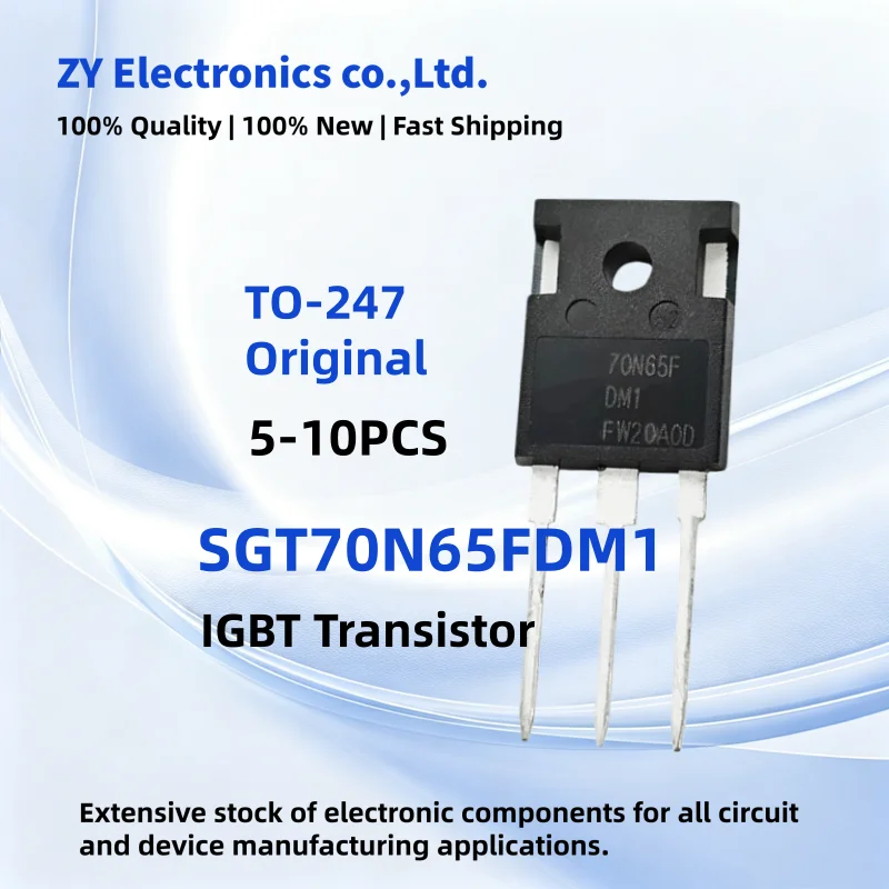 5PCS-10PCS New Original SGT70N65FDM1 70N65FDM1 SGT70N65FDM1P7 SGT70N65F 70N65F TO-247 IGBT Transistor