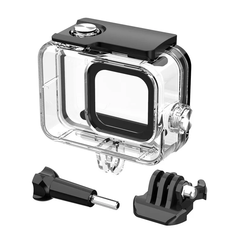 Waterproof Dust,fall prevention shell of Action camera Gopro8|Suitable for detachable lens Action camera diving protective shell