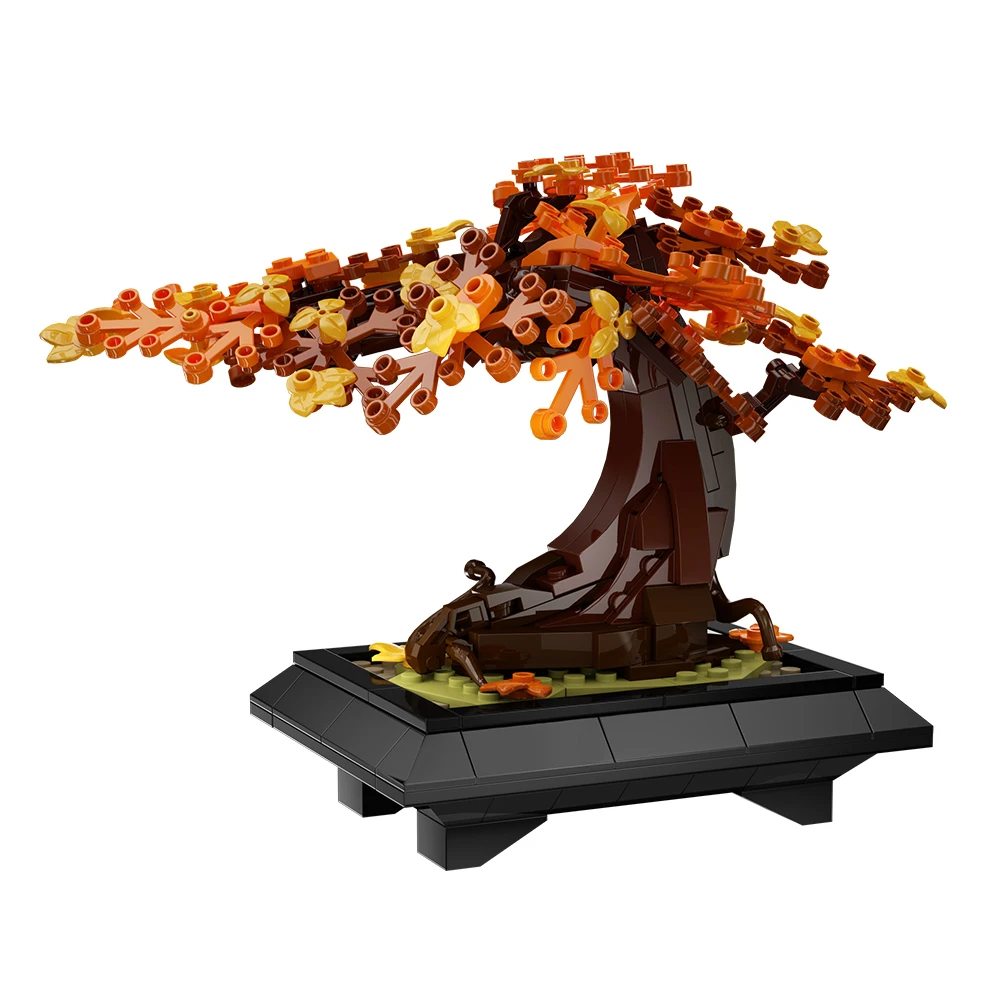 Gobricks MOC Quattro Stagioni Bonsai Albero Mattoni Modello Decorazione Building Blocks Bonsai Albero 4 in 1 Building Block Kit Giocattoli Regalo