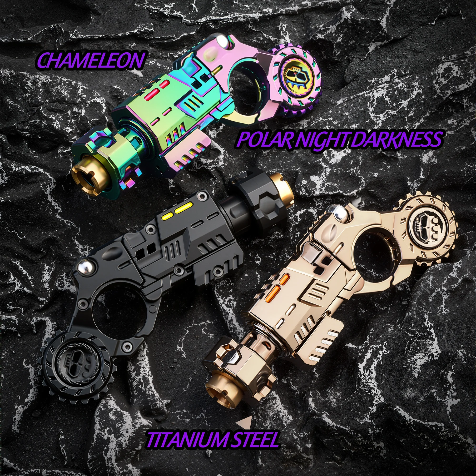 Metalowy pistolet zabawka redukujący ciśnienie. Nowatorska zabawka, która toczy się popularą siecią sławą, to mała zabawka w kształcie pistoletu, który można strzelać z niego. Metalowy EDC