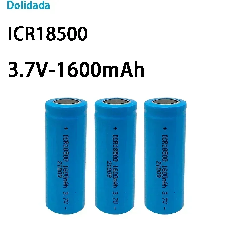 18500 battery 3.7V 1600mAh rechargeable lithium ion battery,3.7V For strong light flashlight anti-light special lithium battery