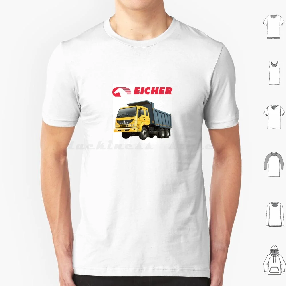 Eicher Truck T Shirt Big Size 100% Cotton Eicher Eicher Motors Eicher Tractor Ve Vehicles Vecv Eicher Polaris Multix Eicher