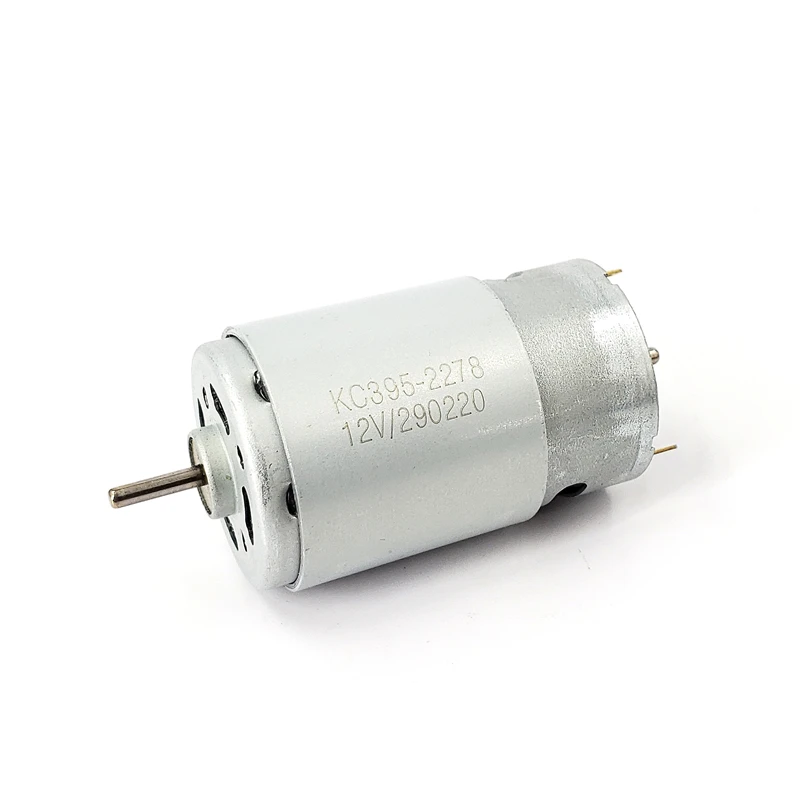 Micro KC395-2278 Carbon Brush Motor DC 12V 5060RPM Large Torque Dual Shaft High Power for Toy Boat Tank Model