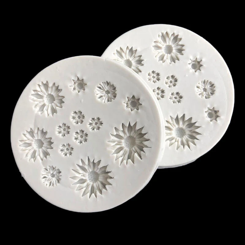 Daisy Wild Chrysanthemum Flower Shape Silicone Mold Baking Mold Fondant Cake Decorating Tools Resin Mould