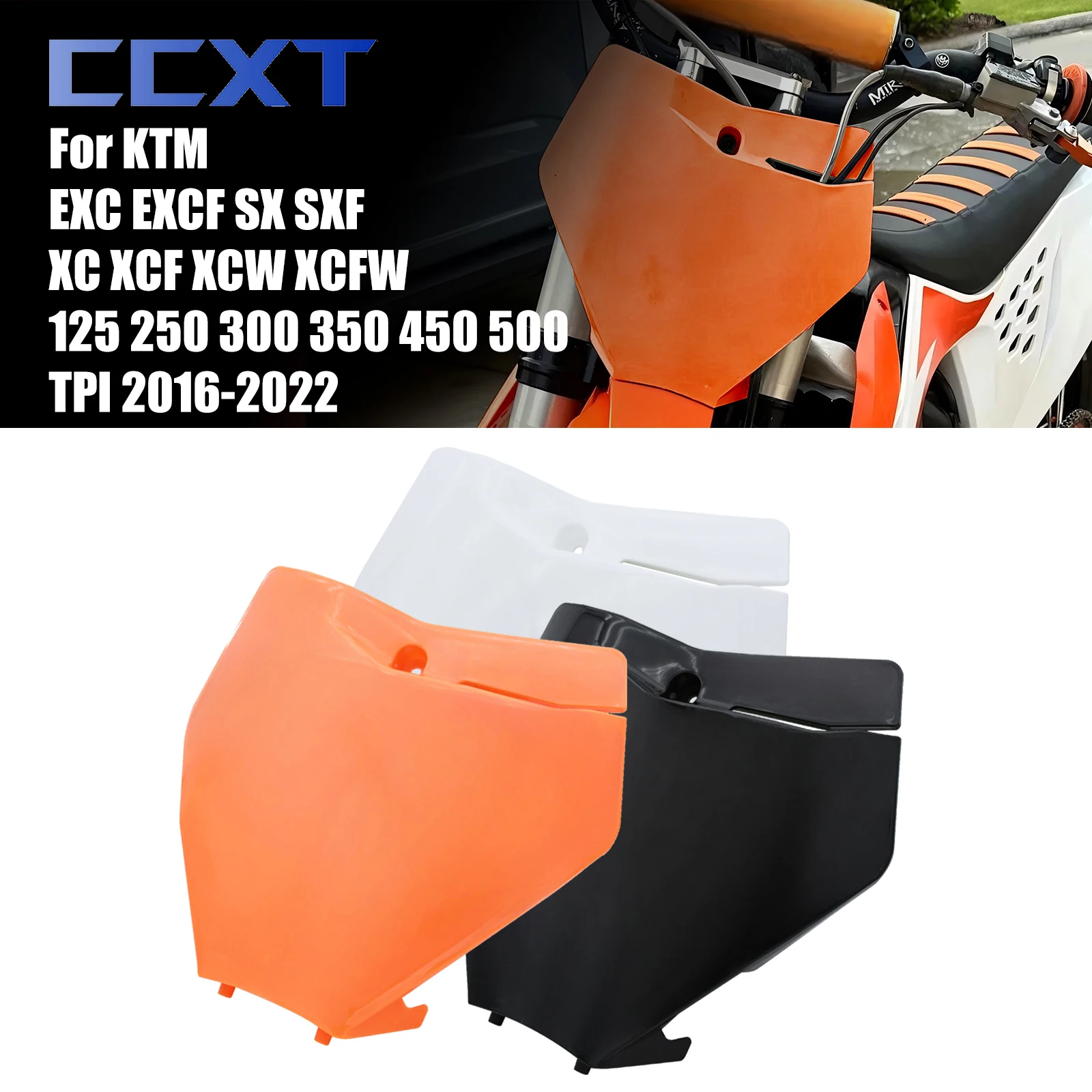 

Motocross Dirt Bike Number Plate Fairing For KTM EXC250 EXCF250 EXCF450 EXCF SXF250 EXC SXF450 SX XC XCF XCW XCFW SXF 2016-2022