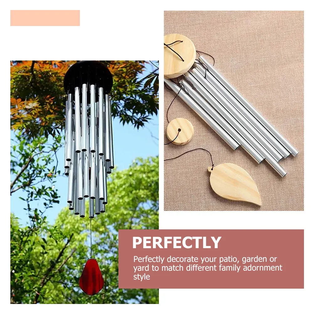 

10 Pcs Metal Tubes DIY Wind Chime Materials Supplies Crafting Fine Workmanship Garden Yard Decoration Hanging Pendant