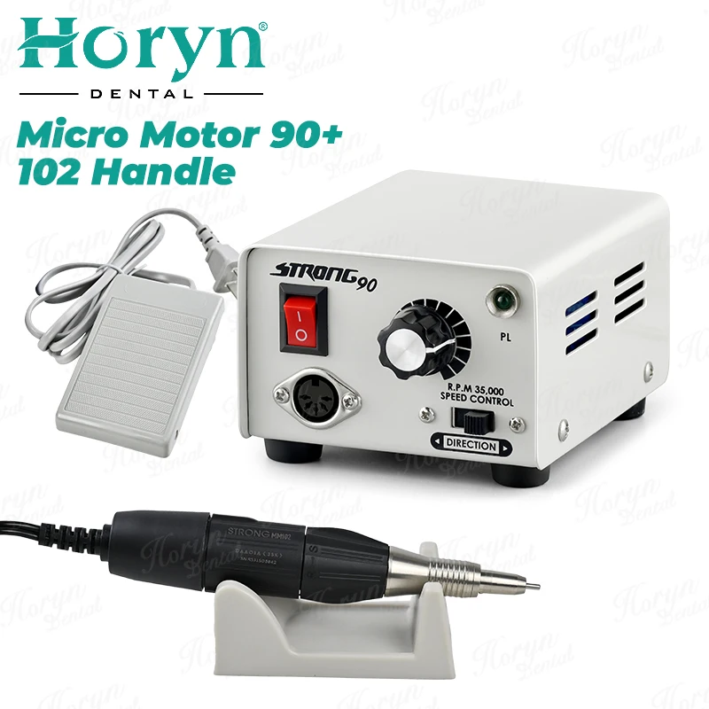 STRONG 90 control box Micro motor 102LN Brush 45000 RPM Dental Micromotor Handpieces Electric Polishing Tool