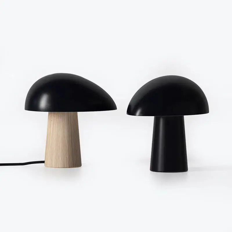 Scandinavische slaapkamer bedlamp, studie creatieve paddestoel bureaulamp, eenvoudige designer beroemde hotel decoratieve kleine bureaulamp
