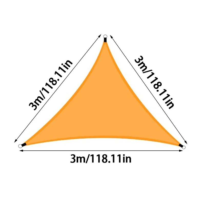 Ogrodowa żagiel przeciwsłoneczny trójkątna tkanina przeciwsłoneczna cień markiza do wodoodpornych ogrodów zewnętrznych i tarasów balkon Camping
