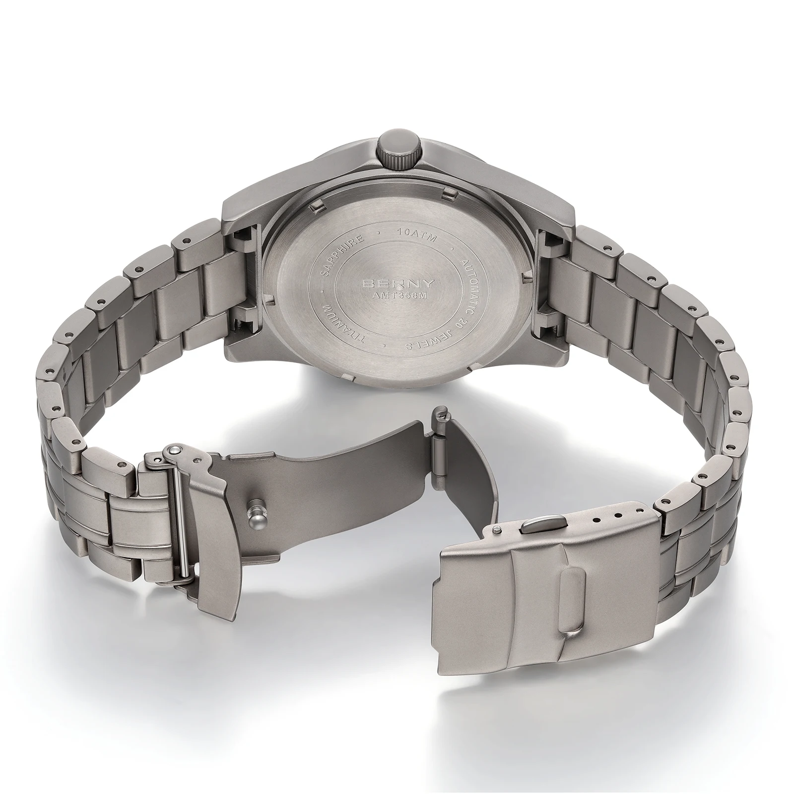 BERNY Watch Strap 20mm Watch Titanium Strap Part 100% OriginalFor AMT358M AMT358MS Replace