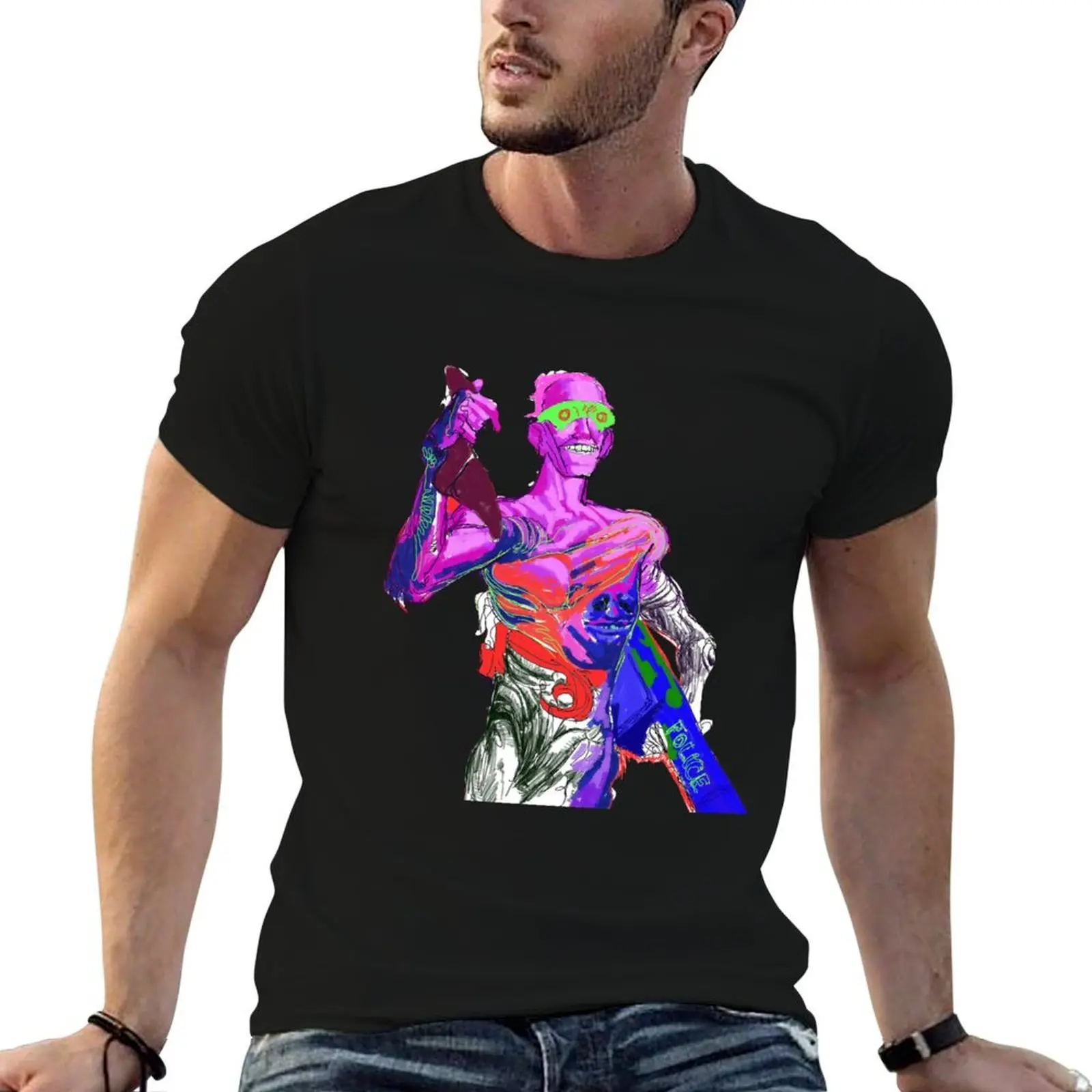 T-shirt anti-transpiration pour l'entraînement, motif Cruelty Squad Art