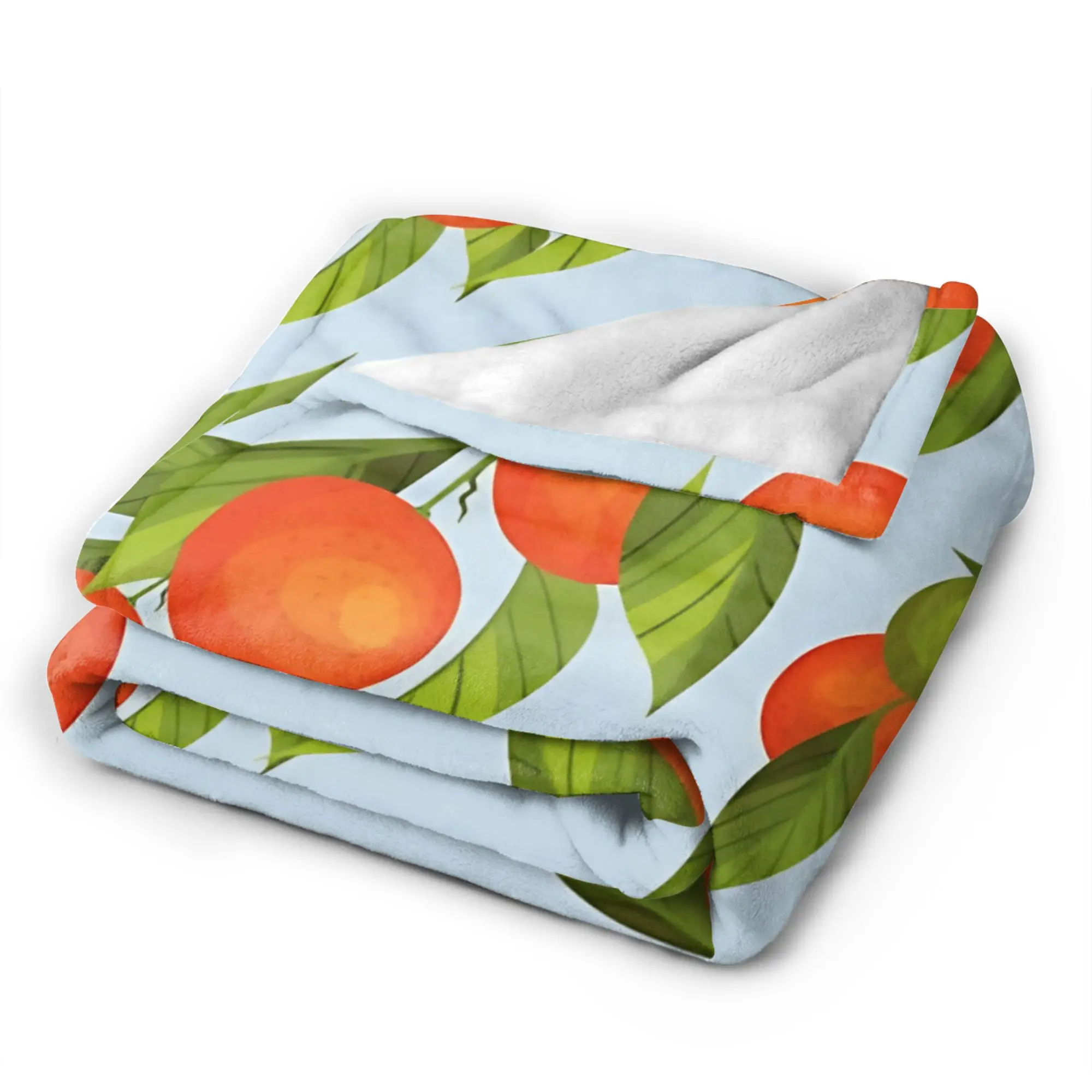 Tropical Fruits   Blanket Quality Super Warm  Throw Blanket Spring Children Living Room Pattern Bedspread