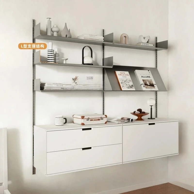 

Wall Track Shelf Multi-layer Display Shelf Living Room Office Wall Hanging Multifunctional Storage Shelf